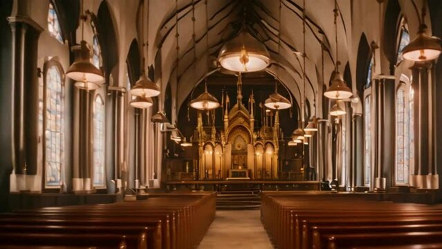 interior of synagogue
