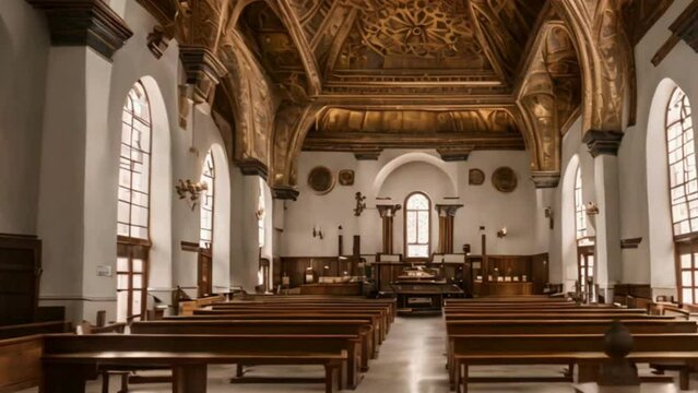 interior of synagogue