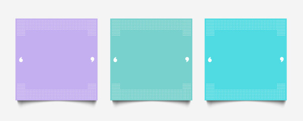 Creative Testimonial Template, Quote ,Empty space box template, Infographic Template Editable Vector Illustration, Feedback rating template editable vector illustration