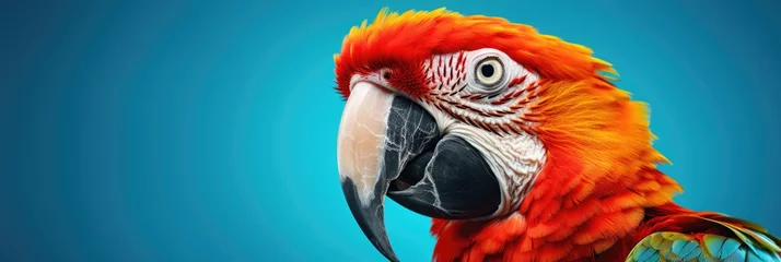 Foto op Plexiglas Portrait of a cute and colored parrot © Ivy