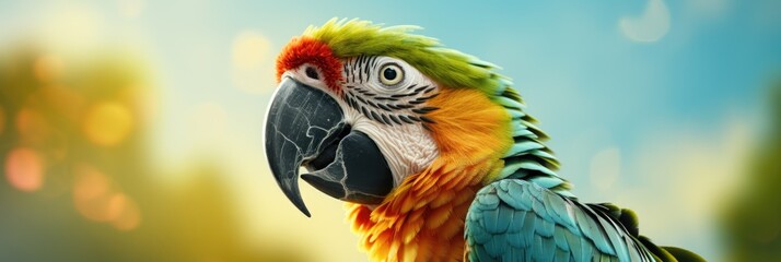very beautiful parrot multi colors