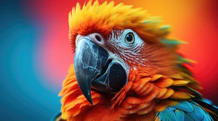 Wandaufkleber Colorful Parrot © Ivy