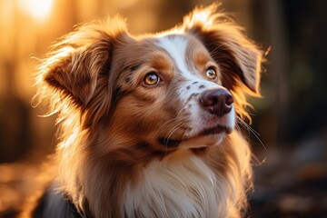 Close-up Portrait of a beautiful dog