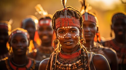 African men in traditional clothes