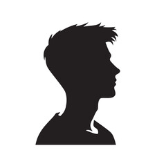 Artistic Vector Black Silhouette of a Person - Ideal for Unique Stock Imagery
