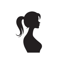 Elegant Black Silhouette Vector of a Person - Stylish Graphic Element for Stock Content
