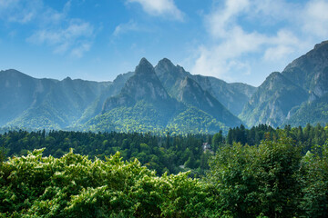 Bucegi mountain Romania Crucea Caraiman 
