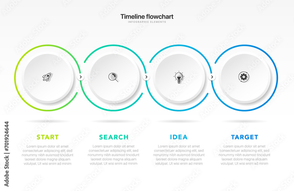Poster timeline infographic design with options or steps. infographics for business concept. can be used fo