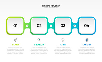 Timeline infographic design with  options or steps. Infographics for business concept. Can be used for presentations workflow layout, banner, process