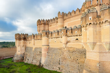 Medieval castle of Coca in Segovia, Spain. High quality photo