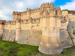 Medieval castle of Coca in Segovia, Spain. High quality photo