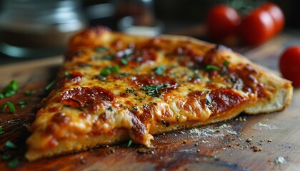 Delicious Gourmet Pizza in Close-Up
