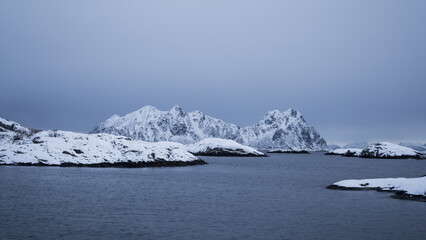 Wintertime Serenity in a Norwegian Fjord Village
