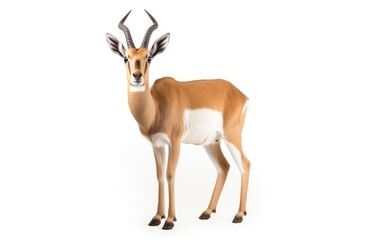 Antelope animal Isolated on white background.