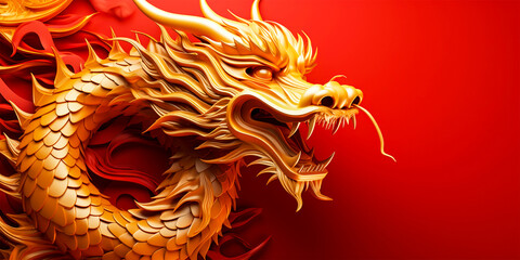 Chinese New Year traditional Asian dragon