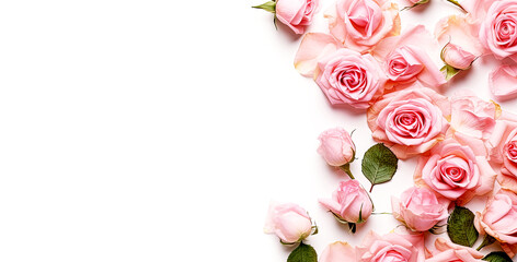 Floral botanical texture pattern with pink rose flowers Can be used for wallpaper, pattern fills, web page background, surface textures.