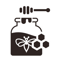 Honey Jar Black Fill Icon
