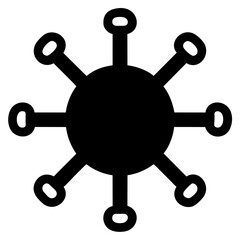 Fototapeta premium virus icon