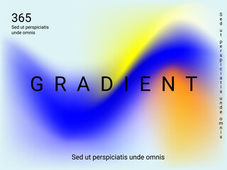 Liquid on colorful background. Bright mesh blurred pattern in pink, blue, green tones.