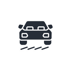 Car icon. vector.Editable stroke.linear style sign for use web design,logo.Symbol illustration.