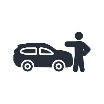 Carpooling icon. vector.Editable stroke.linear style sign for use web design,logo.Symbol illustration.