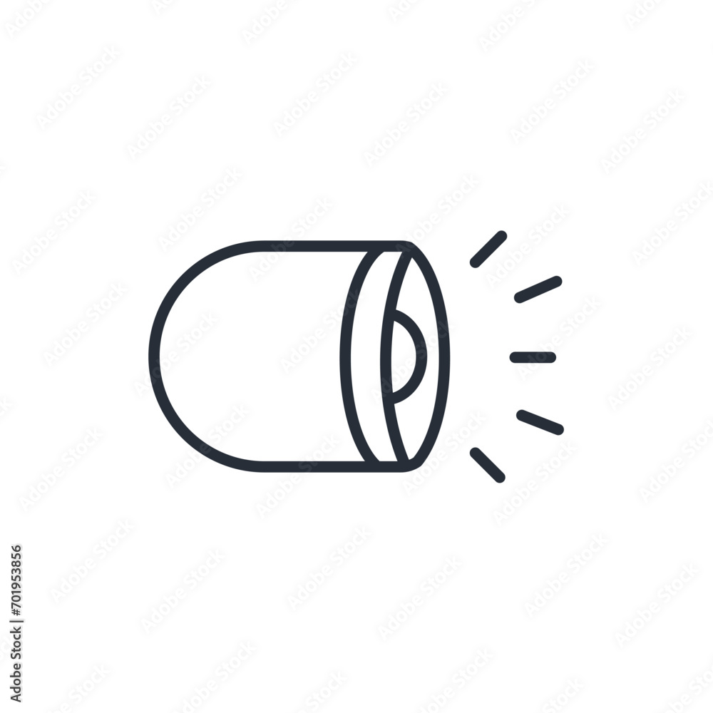 Poster light icon. vector.editable stroke.linear style sign for use web design,logo.symbol illustration.