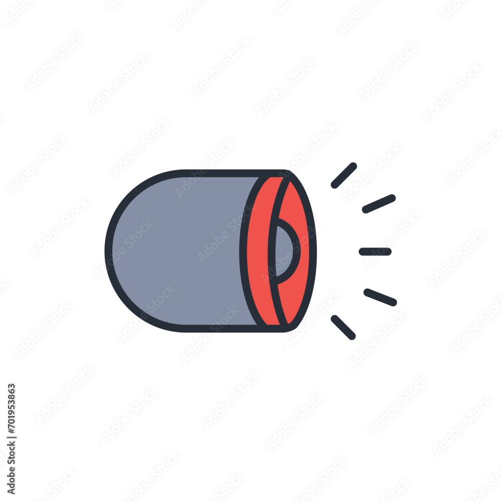 Poster light icon. vector.editable stroke.linear style sign for use web design,logo.symbol illustration.