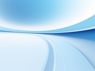 Blue abstract background with curved lines. illustration. Eps 10. Generative AI