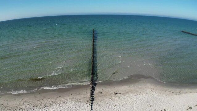 Buhne in Zingst, Darss, Deutschland