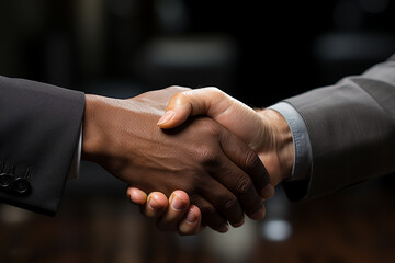 Generative AI - A business style handshake
