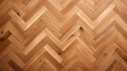 Textured pattern of herringbone parquet wood flooring