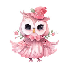 Pink owl