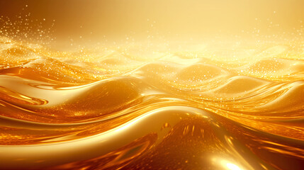 gold abstract background with waves