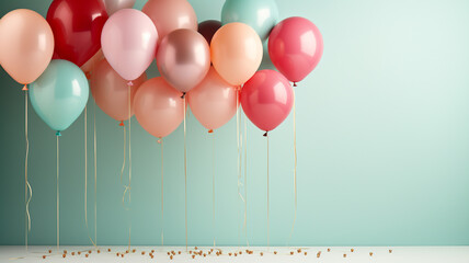 Celebration party, happy birthday, wedding, New Year Merry Christmas, decorations beautiful joyful colourful cake champagne glasses banner copy space backgroung greeting card poster.