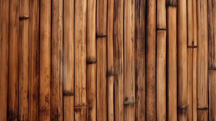 A close-up of weathered bamboo planks with a natural texture