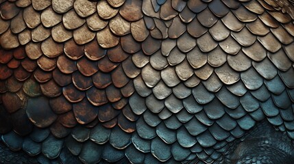 Rough and textured reptile skin with scales and patterns