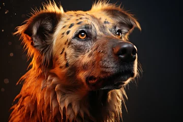 Fotobehang Brown Hyena © wendi