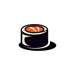 Delightful Sushi Roll Icon: A Colorful and Detailed Addition to Your Food-related Projects
