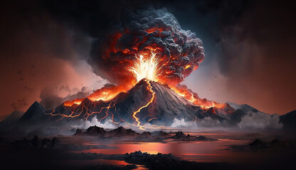 Eruption of super volcano