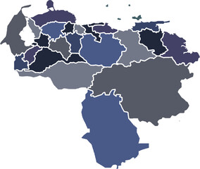 VENEZUELA MAP 3D ISOMETRIC MAP