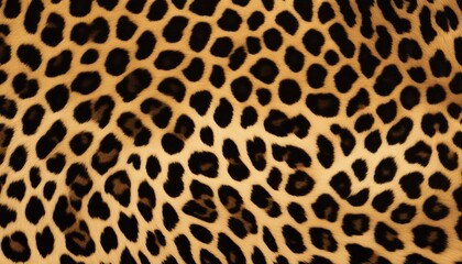 texture of print fabric striped leopard for background. Yellow and black