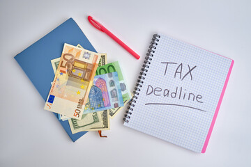 National Tax Day. Federal tax filing deadline in the United States. Day on which individual income returns must be submitted to the federal government