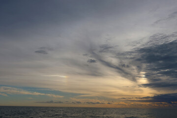 Naklejka na ściany i meble Sunset over Madeira Beach near St Petersburg, Florida, USA