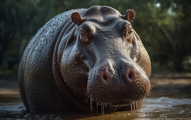 Hippopotamus in wildlife