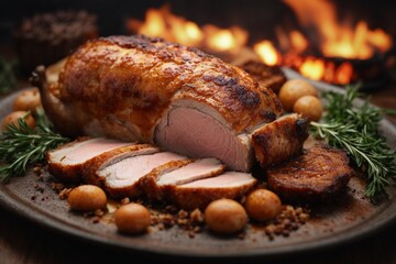 pig on the farm (Roast Suckling Pig)