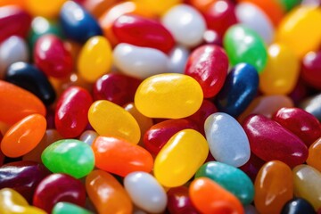 The texture of these jelly beans is a true sensory delight. Their outer shell crackles gently as you bite into them, revealing a luscious, chewy center that coats your mouth with an explosion