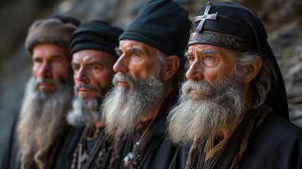 Fototapeta premium Orthodox priests. pope.