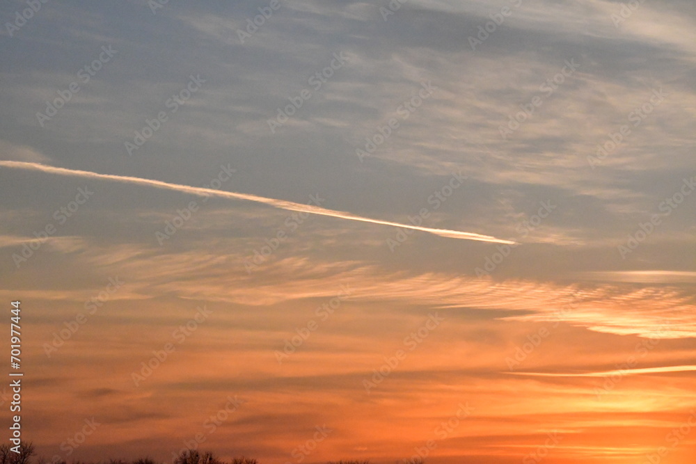 Poster sunset sky