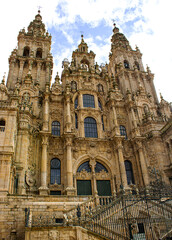 Fototapeta na wymiar cathedral of santiago de compostela