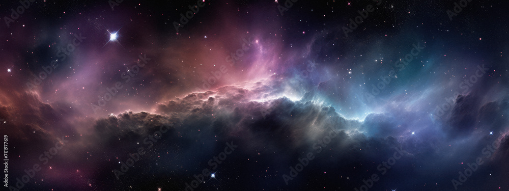 Wall mural supernova background wallpaper. colorful space galaxy of cloud nebula. stary night cosmos. universe 